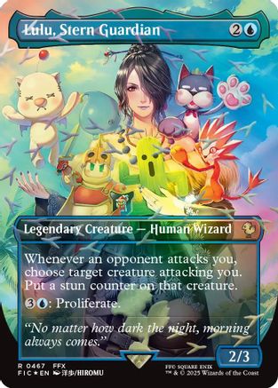 Lulu, Stern Guardian (Borderless) (Chocobo Track Foil)  [Commander: FINAL FANTASY] Foil