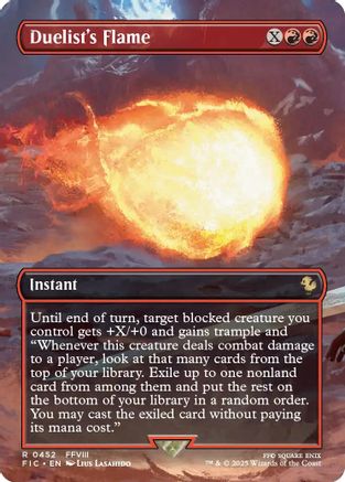 Duelist's Flame (Borderless)  [Commander: FINAL FANTASY]
