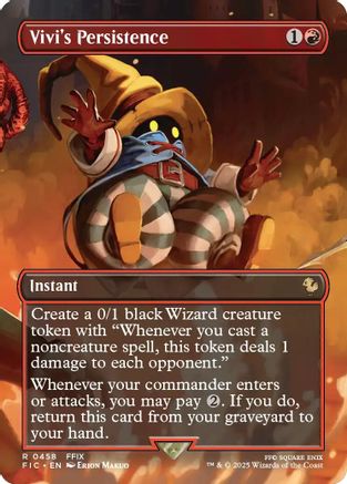 Vivi's Persistence (Borderless)  [Commander: FINAL FANTASY] Foil