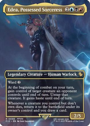 Edea, Possessed Sorceress (Borderless)  [Commander: FINAL FANTASY] Foil