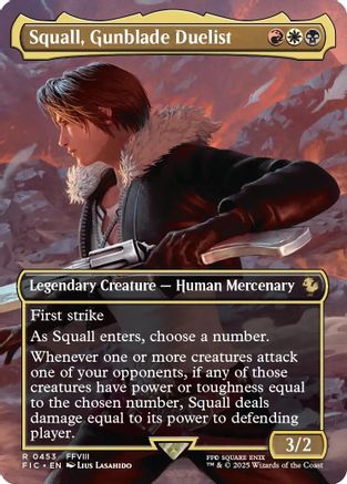 Squall, Gunblade Duelist (Borderless)  [Commander: FINAL FANTASY]