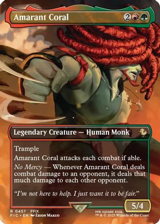 Amarant Coral (Borderless)  [Commander: FINAL FANTASY] Foil