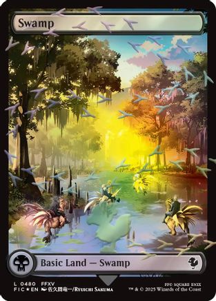 Swamp (Chocobo Track Foil)  [Commander: FINAL FANTASY] Foil