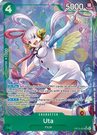 Uta (Alternate Art) (OP13-023) - [Carrying On His Will] Foil