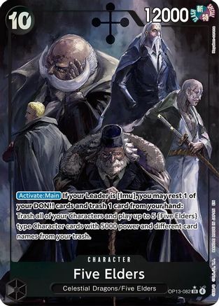 Five Elders (Alternate Art) (OP13-082) - [Carrying On His Will] Foil
