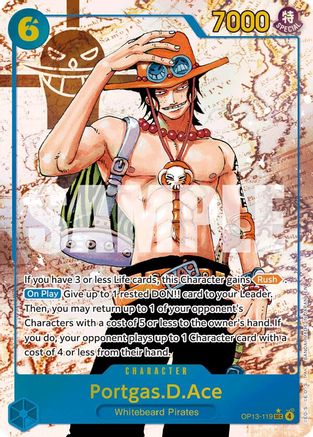 Portgas.D.Ace (119) (Parallel) (OP13-119) - [Carrying On His Will] Foil