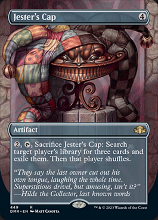 Jester's Cap (Borderless Alternate Art) [Dominaria Remastered] Foil