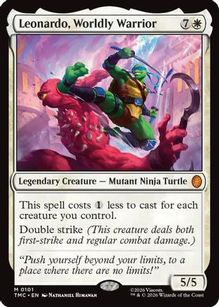 Leonardo, Worldly Warrior  [Commander: Teenage Mutant Ninja Turtles]