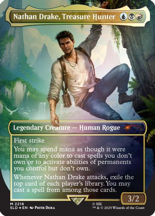 Nathan Drake, Treasure Hunter (Rainbow Foil)  [Secret Lair Drop Series] Foil