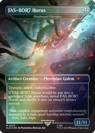 FAS-BOR7 Horus - Blightsteel Colossus (Rainbow Foil)  [Secret Lair Drop Series] Foil