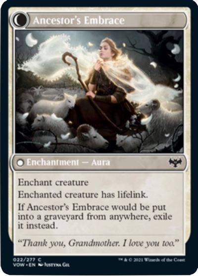 Kindly Ancestor // Ancestor's Embrace [Innistrad: Crimson Vow] Foil