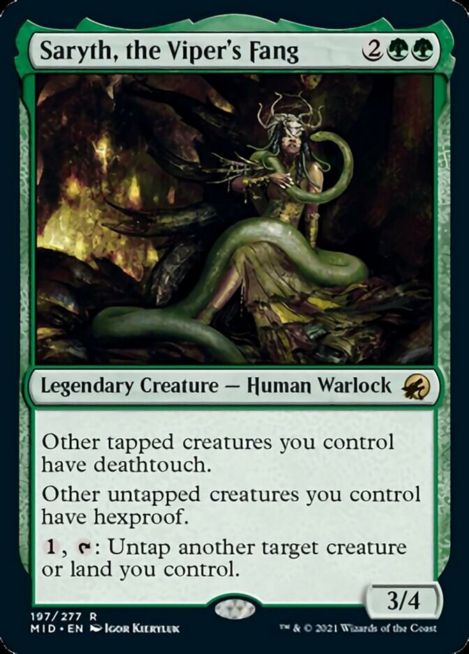 Saryth, the Viper's Fang [Innistrad: Midnight Hunt] Foil