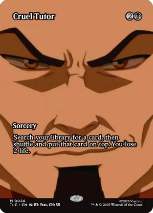Cruel Tutor (Borderless)  [Avatar: The Last Airbender: Eternal-Legal] Foil
