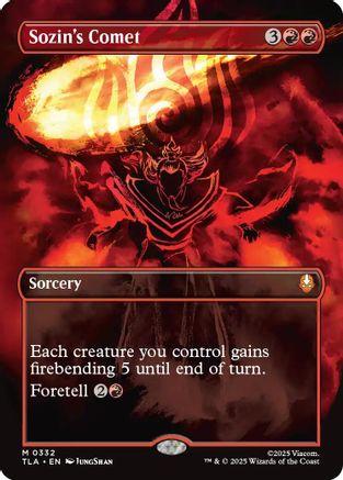 Sozin's Comet (0332) (Borderless)  [Avatar: The Last Airbender] Foil
