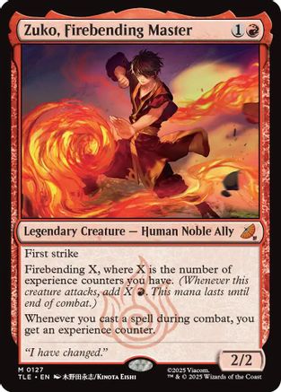 Zuko, Firebending Master  [Avatar: The Last Airbender: Eternal-Legal] Foil