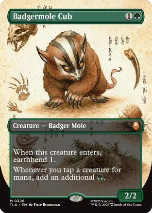 Badgermole Cub (Borderless)  [Avatar: The Last Airbender]