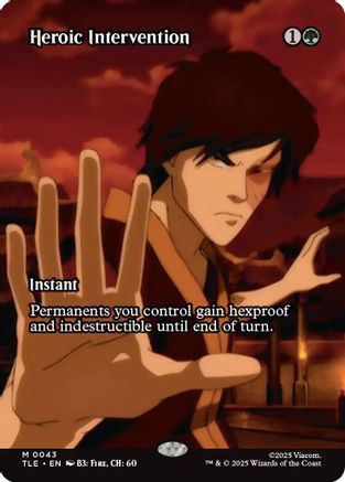 Heroic Intervention (Borderless)  [Avatar: The Last Airbender: Eternal-Legal] Foil