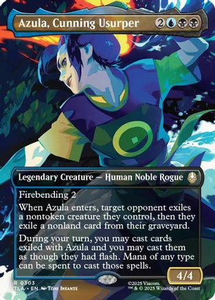 Azula, Cunning Usurper (Borderless)  [Avatar: The Last Airbender] Foil