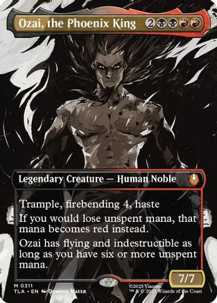 Ozai, the Phoenix King (0311) (Borderless)  [Avatar: The Last Airbender] Foil