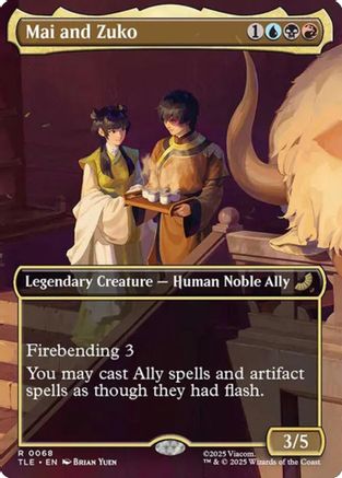 Mai and Zuko (Borderless)  [Avatar: The Last Airbender: Eternal-Legal] Foil