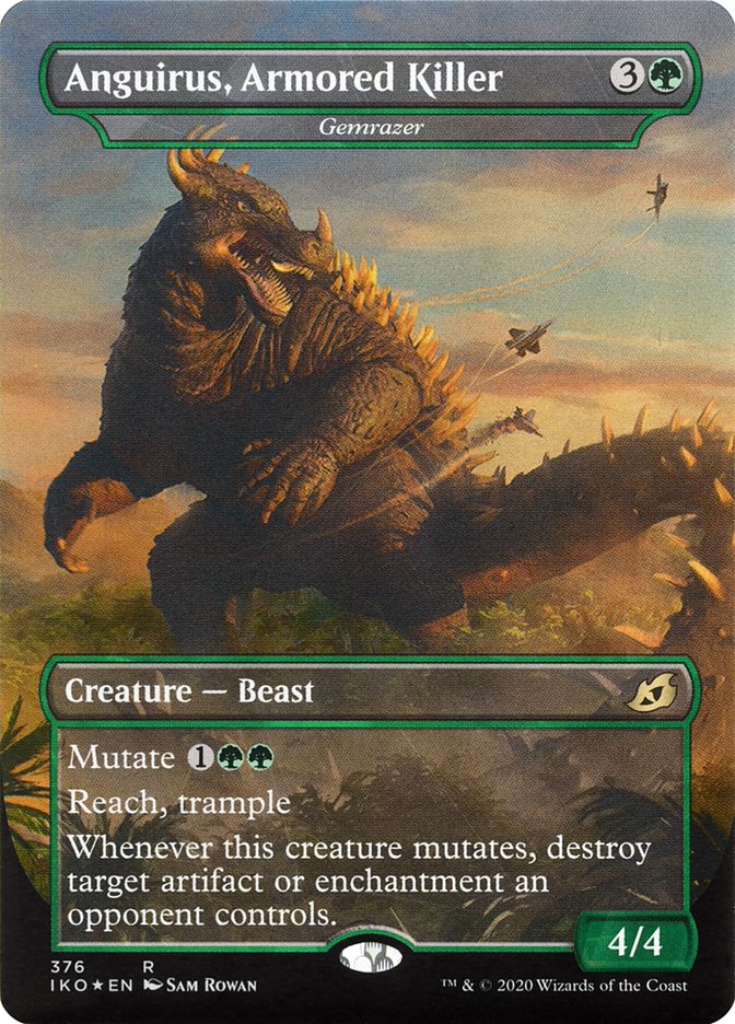 Gemrazer - Anguirus, Armored Killer (Extended Art) [Ikoria: Lair of Behemoths] Foil
