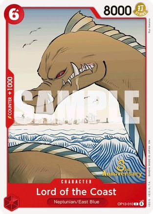 Lord of the Coast (OP13-010) - [Carrying On His Will: 3rd Anniversary Tournament Cards]