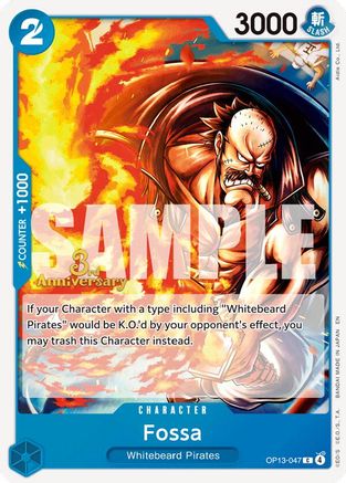 Fossa (OP13-047) - [Carrying On His Will: 3rd Anniversary Tournament Cards]