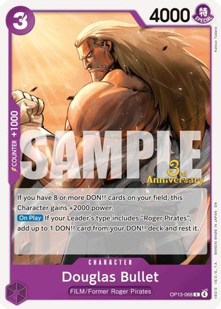 Douglas Bullet (OP13-068) - [Carrying On His Will: 3rd Anniversary Tournament Cards]