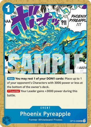 Phoenix Pyreapple (OP13-058) - [Carrying On His Will: 3rd Anniversary Tournament Cards]
