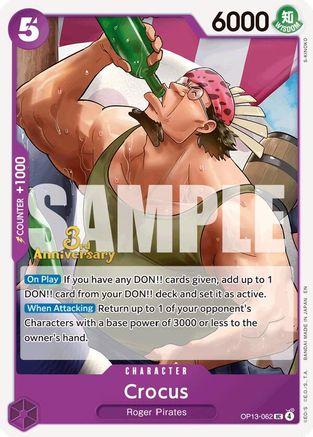 Crocus (OP13-062) - [Carrying On His Will: 3rd Anniversary Tournament Cards]