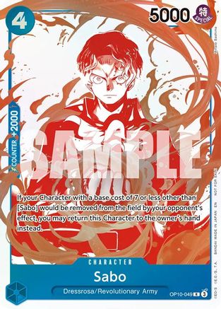Sabo - OP10-049 (3rd Anniversary Treasure Campaign Pack) (OP10-049) - [One Piece Promotion Cards] Foil
