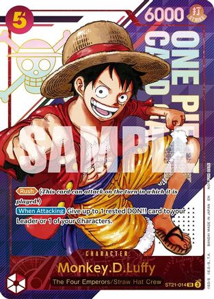 Monkey.D.Luffy - ST21-014 (3rd Anniversary Treasure Campaign Pack) (ST21-014) - [One Piece Promotion Cards] Foil