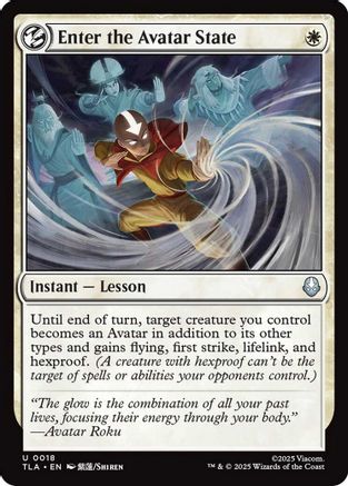 Enter the Avatar State  [Avatar: The Last Airbender] Foil