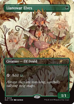 Llanowar Elves  [Secret Lair Countdown Kit] Foil