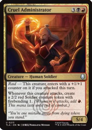 Cruel Administrator  [Avatar: The Last Airbender]