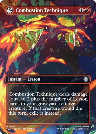 Combustion Technique (Borderless)  [Avatar: The Last Airbender] Foil