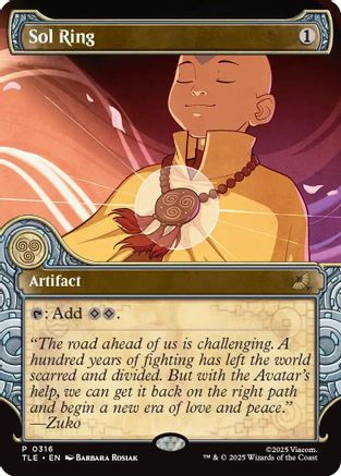 Sol Ring (Showcase)  [Avatar: The Last Airbender: Eternal-Legal]