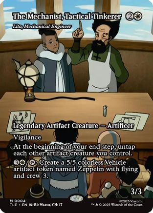 The Mechanist, Tactical Tinkerer - Lita, Mechanical Engineer (Borderless)  [Avatar: The Last Airbender: Eternal-Legal]