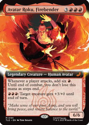 Avatar Roku, Firebender (Extended Art)  [Avatar: The Last Airbender: Eternal-Legal] Foil