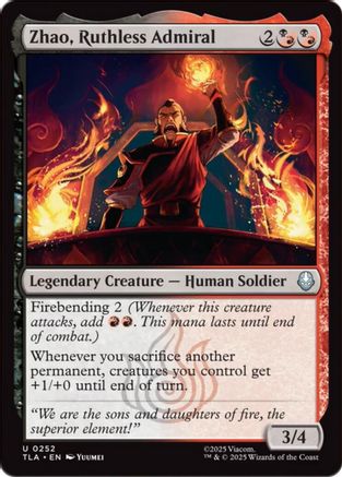 Zhao, Ruthless Admiral  [Avatar: The Last Airbender] Foil