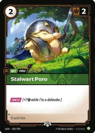 Stalwart Poro (052/298) - Riftbound - [Riftbound Organized Play Promotional Cards] Foil