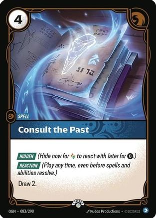 Consult the Past (083/298) - Riftbound - [Riftbound Organized Play Promotional Cards] Foil