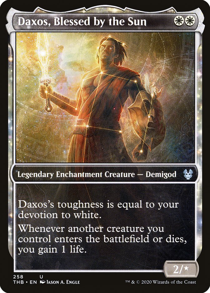 Daxos, Blessed by the Sun (Showcase) [Theros Beyond Death] Foil