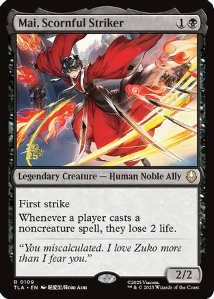 Mai, Scornful Striker  [Prerelease Cards] Foil