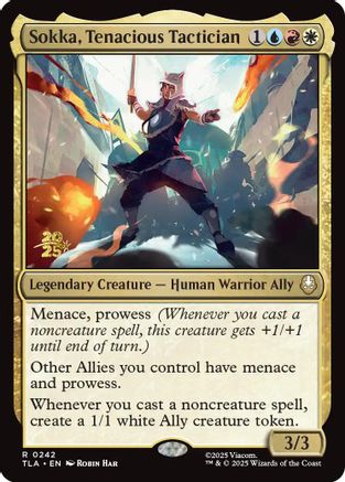 Sokka, Tenacious Tactician  [Prerelease Cards] Foil