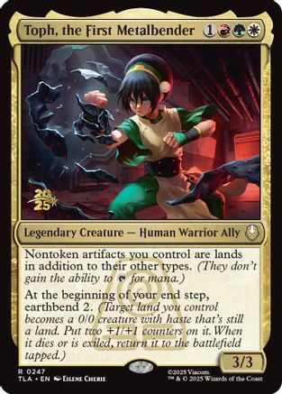 Toph, the First Metalbender  [Prerelease Cards] Foil