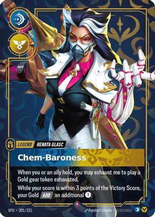 Renata Glasc - Chem-Baroness (201/221) - Riftbound - [Spiritforged] Foil
