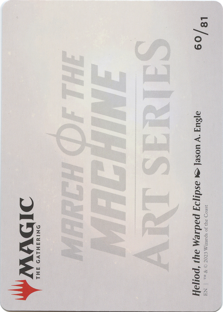 Heliod, the Warped Eclipse // Heliod, the Warped Eclipse  [March of the Machine Art Series] (Borderless)