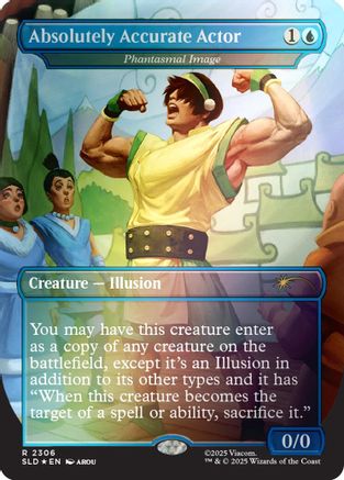 Absolutely Accurate Actor - Phantasmal Image (Rainbow Foil)  [Secret Lair Drop Series] Foil