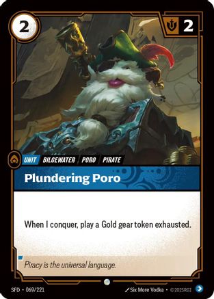 Plundering Poro (069/221) - Riftbound - [Spiritforged] Foil